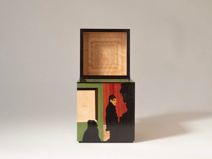 painted wooden box by Beatriz Zuazo