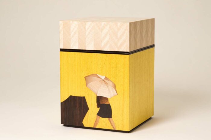 painted wooden box by Beatriz Zuazo